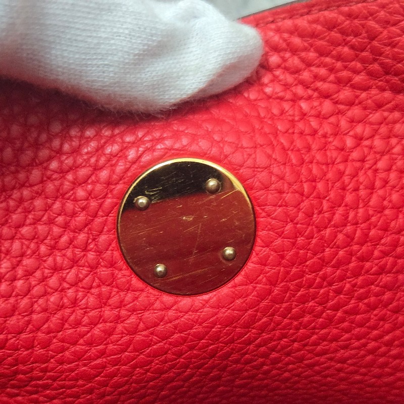 Hermes Lindy 愛馬仕 紅 金釦 Lindy26 Lindy 26-49