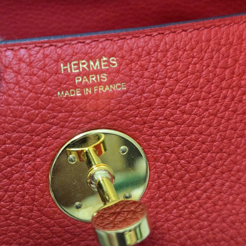 Hermes Lindy 愛馬仕 紅 金釦 Lindy26 Lindy 26-61
