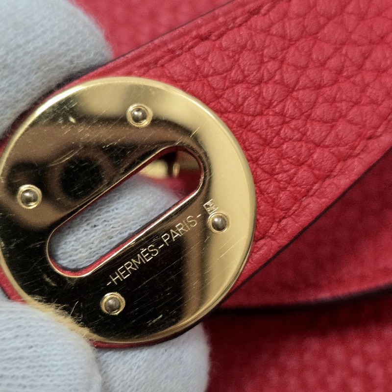 Hermes Lindy 愛馬仕 紅 金釦 Lindy26 Lindy 26-62