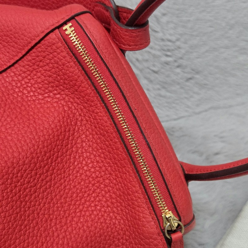 Hermes Lindy 愛馬仕 紅 金釦 Lindy26 Lindy 26-63