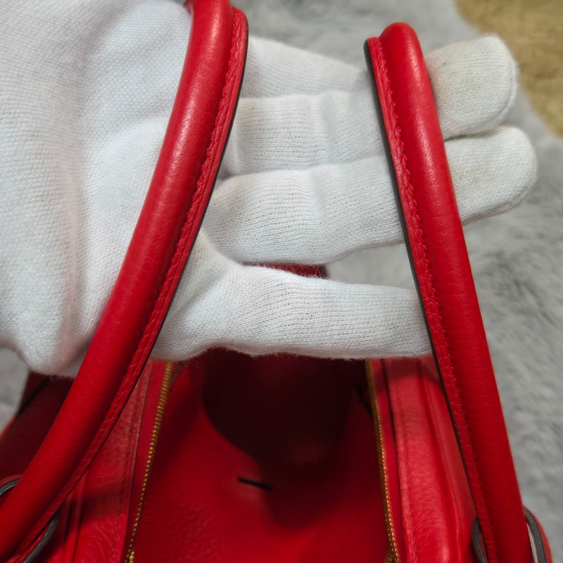 Hermes Lindy 愛馬仕 紅 金釦 Lindy26 Lindy 26-42