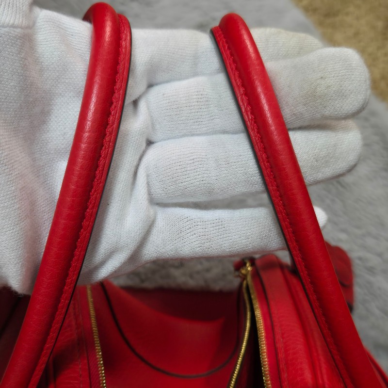 Hermes Lindy 愛馬仕 紅 金釦 Lindy26 Lindy 26-44
