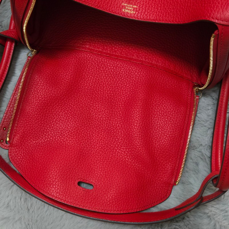 Hermes Lindy 愛馬仕 紅 金釦 Lindy26 Lindy 26-45