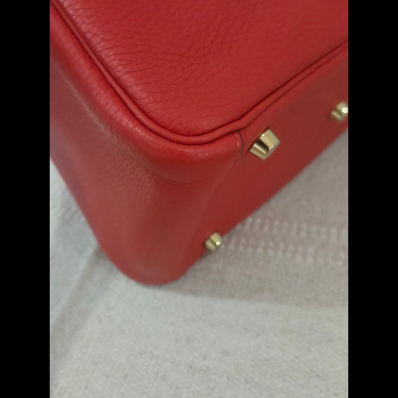 Hermes Lindy 愛馬仕 紅 金釦 Lindy26 Lindy 26-37