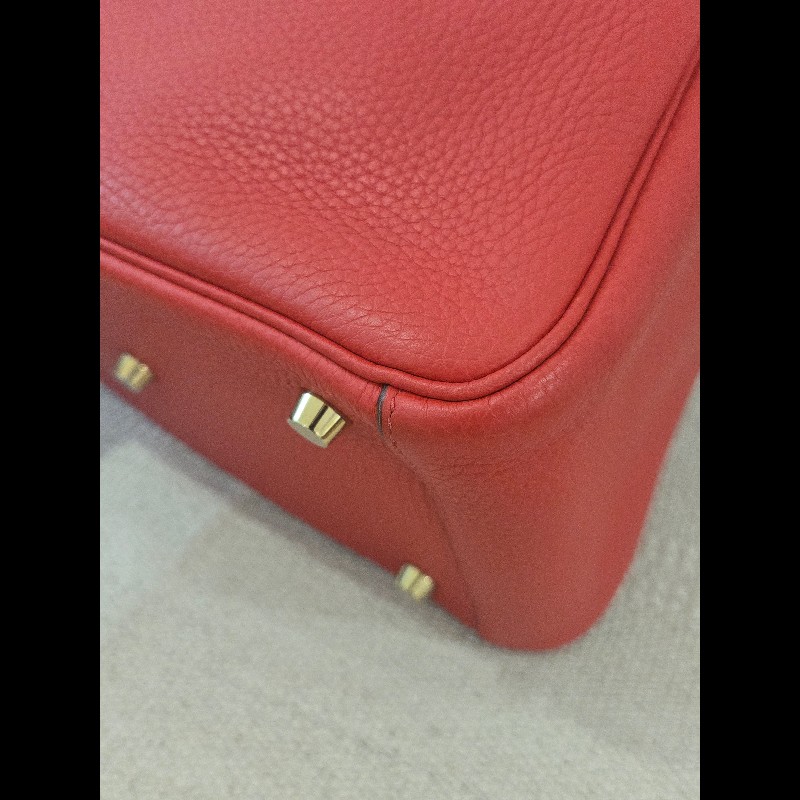 Hermes Lindy 愛馬仕 紅 金釦 Lindy26 Lindy 26-40