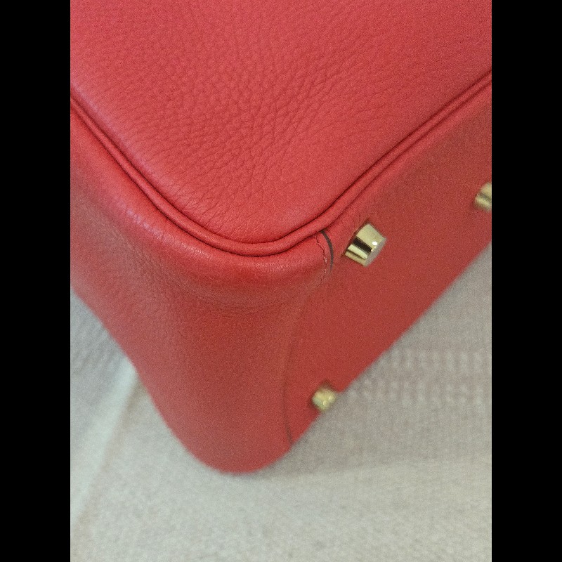 Hermes Lindy 愛馬仕 紅 金釦 Lindy26 Lindy 26-41