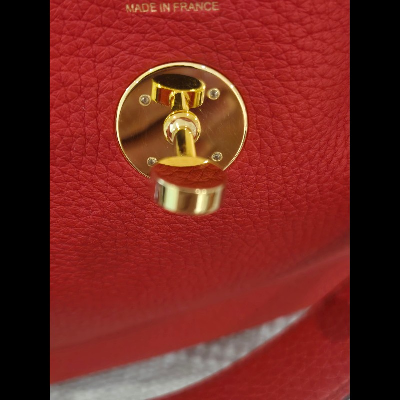 Hermes Lindy 愛馬仕 紅 金釦 Lindy26 Lindy 26-73