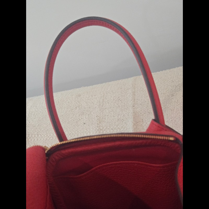 Hermes Lindy 愛馬仕 紅 金釦 Lindy26 Lindy 26-80