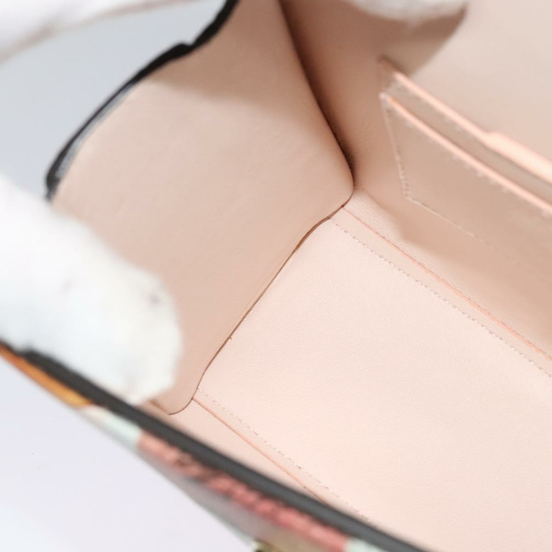 【日本直送】Salvatore Ferragamo Gancini 鏈條手提包 皮革 2 向 粉紅金 正品 131645M-19