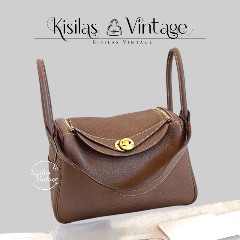 Hermes Lindy26 大象灰金扣-0