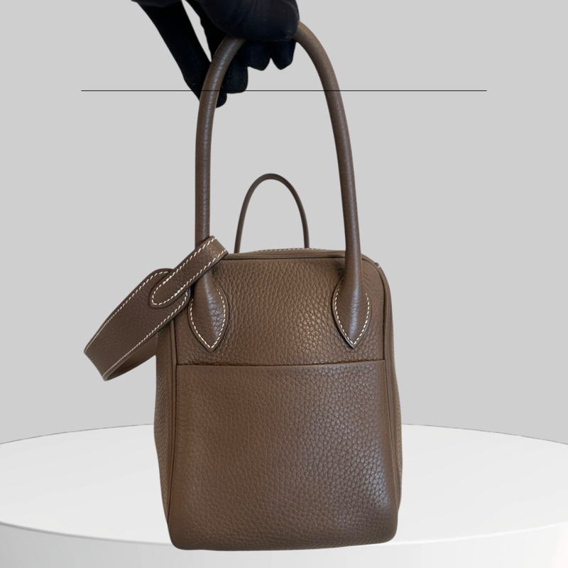 Hermes Lindy26 大象灰金扣-6