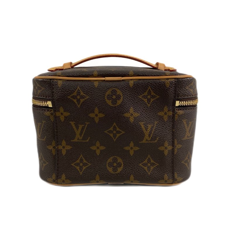 △ Louis Vuitton 路易威登 Brown Coated Canvas Monogram Nice BB Vanity Bag M42265 啡色塗層帆布經典老花化妝箱 - 257014465-2