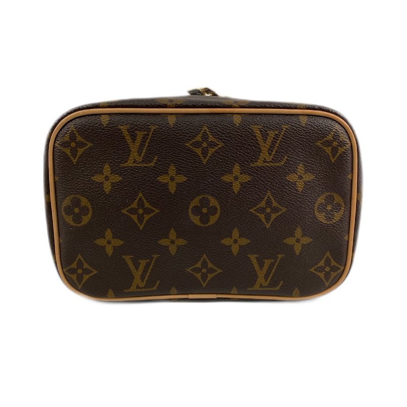 △ Louis Vuitton 路易威登 Brown Coated Canvas Monogram Nice BB Vanity Bag M42265 啡色塗層帆布經典老花化妝箱 - 257014465-5