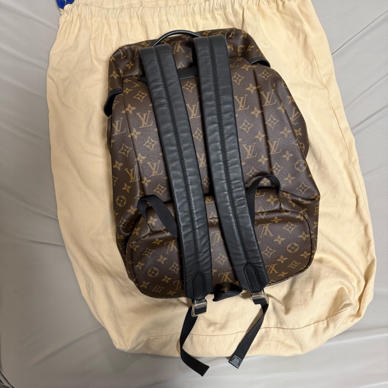 LOUIS VUITTON 棕色 原花 後背包 M43422-1