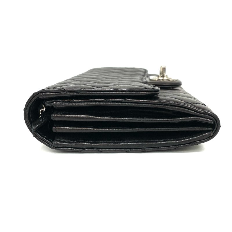 △ Chanel 香奈兒 Black Lambskin Silver Tone Metal Wallet On Chain No.14 A50041 黑色小羊皮銀色金屬鏈條銀包 No.14 A50041 -257014734-4