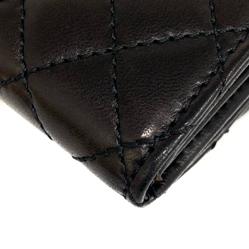 △ Chanel 香奈兒 Black Lambskin Silver Tone Metal Wallet On Chain No.14 A50041 黑色小羊皮銀色金屬鏈條銀包 No.14 A50041 -257014734-11