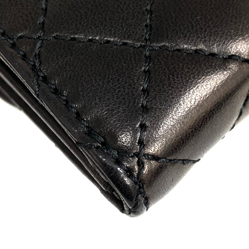 △ Chanel 香奈兒 Black Lambskin Silver Tone Metal Wallet On Chain No.14 A50041 黑色小羊皮銀色金屬鏈條銀包 No.14 A50041 -257014734-12