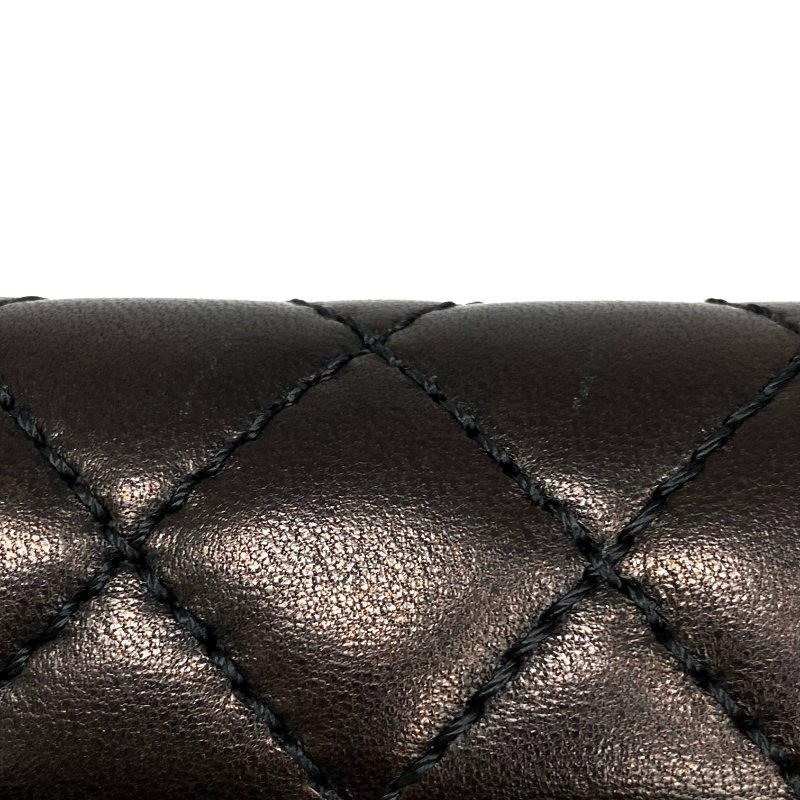 △ Chanel 香奈兒 Black Lambskin Silver Tone Metal Wallet On Chain No.14 A50041 黑色小羊皮銀色金屬鏈條銀包 No.14 A50041 -257014734-14