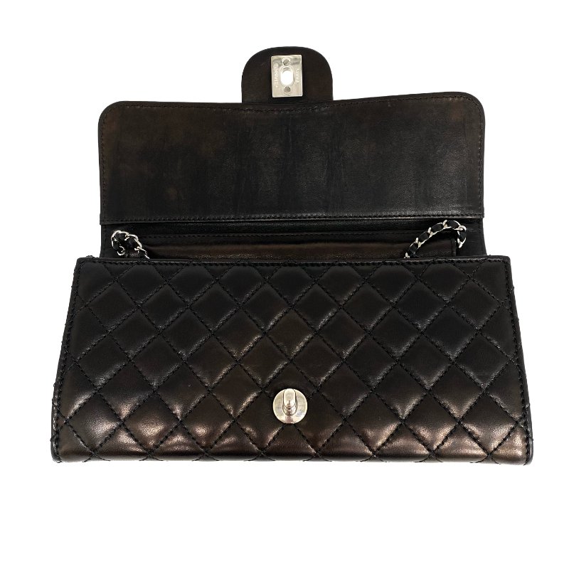 △ Chanel 香奈兒 Black Lambskin Silver Tone Metal Wallet On Chain No.14 A50041 黑色小羊皮銀色金屬鏈條銀包 No.14 A50041 -257014734-16