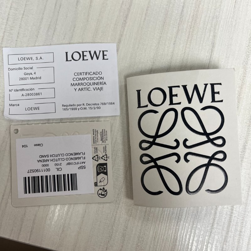 【LOEWE 羅威】Flamenco Clutch 中款 納帕小牛皮 手拿包 肩背包 斜背包 沙色-14