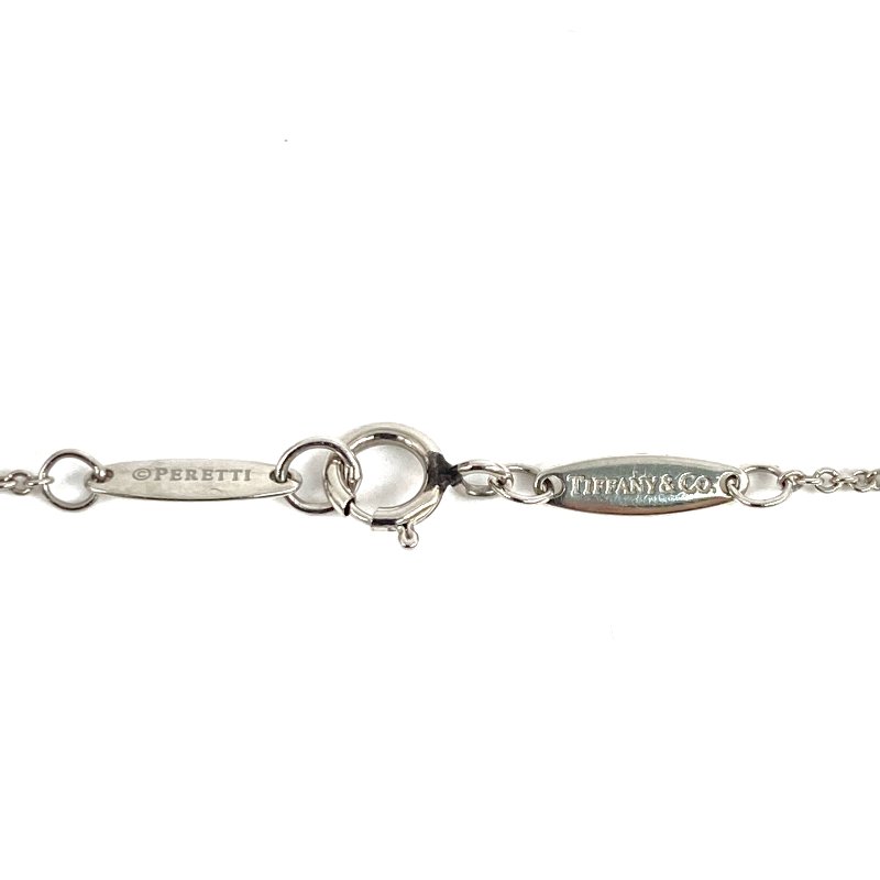 △ Tiffany & Co. 蒂芙尼 PT950 Elsa Peretti Diamonds by the Yard 3 Pendants Necklace 2.78g PT950鉑金鑽石頸鏈 - 257011670-9