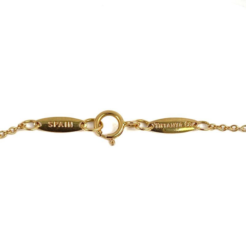 △ Tiffany & Co. 蒂芙尼 18K Yellow Gold Elsa Peretti Diamonds by the Yard 3 Pendants Necklace 2.81g 18K黃金鑽石頸鏈 - 257011671-4