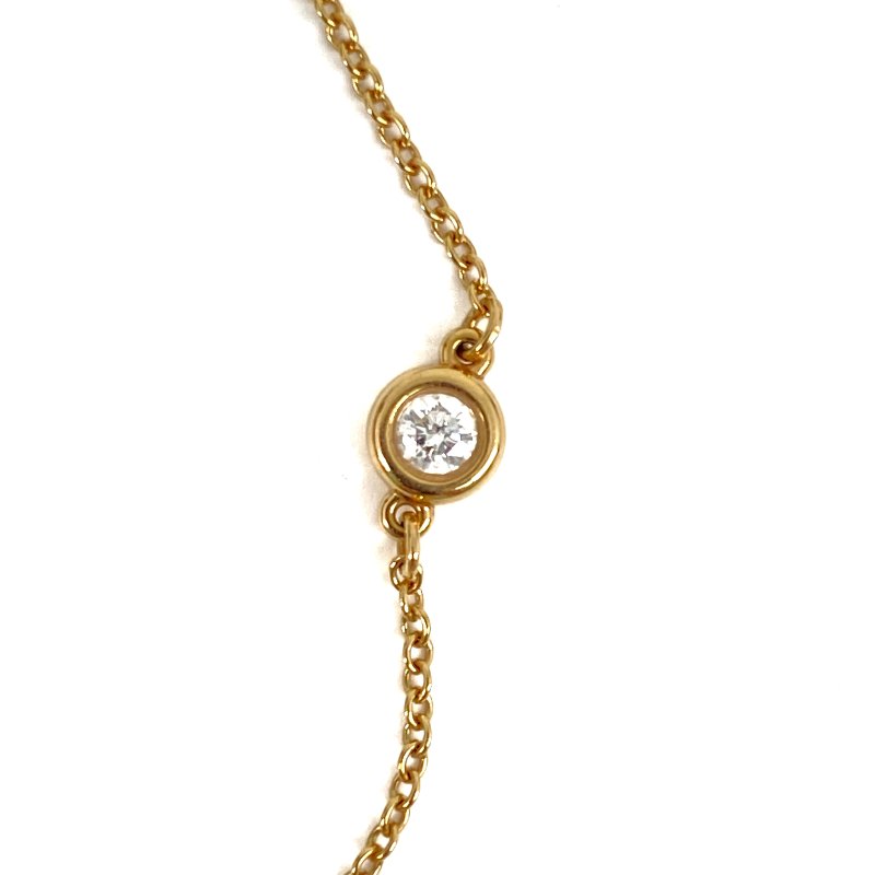△ Tiffany & Co. 蒂芙尼 18K Yellow Gold Elsa Peretti Diamonds by the Yard 3 Pendants Necklace 2.81g 18K黃金鑽石頸鏈 - 257011671-6