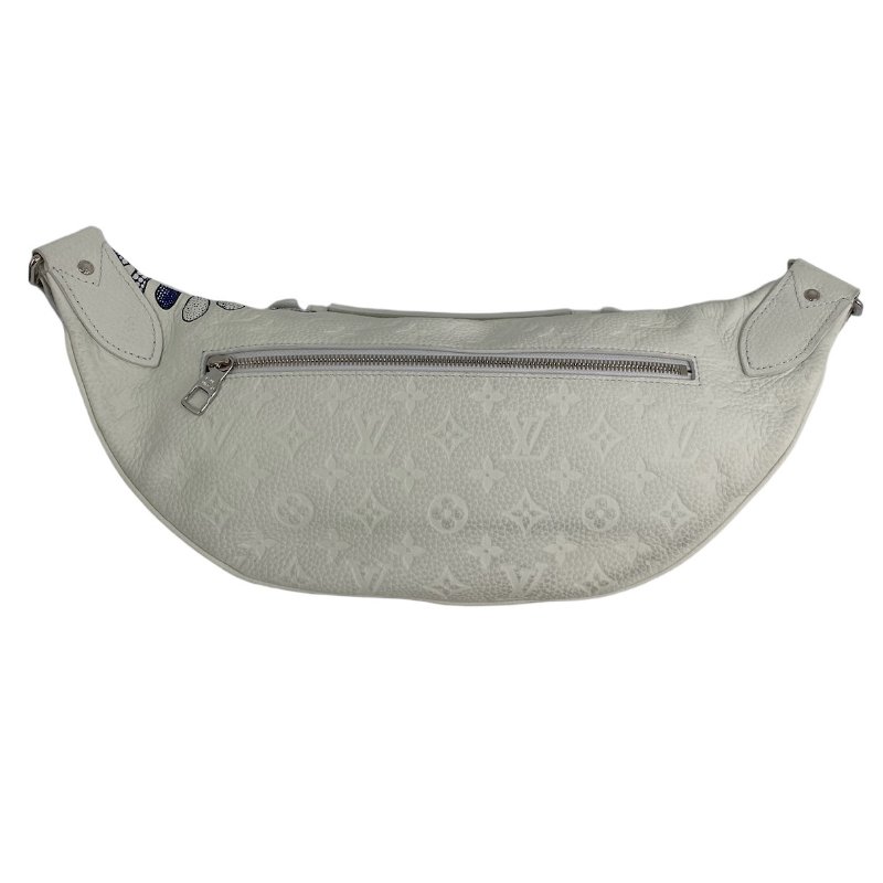 △ Louis Vuitton 路易威登 White Calfskin Monogram LV x YK Maxi Bum Bag M21680 白色小牛皮經典老花草間彌生聯名護心袋 - 257014599-1