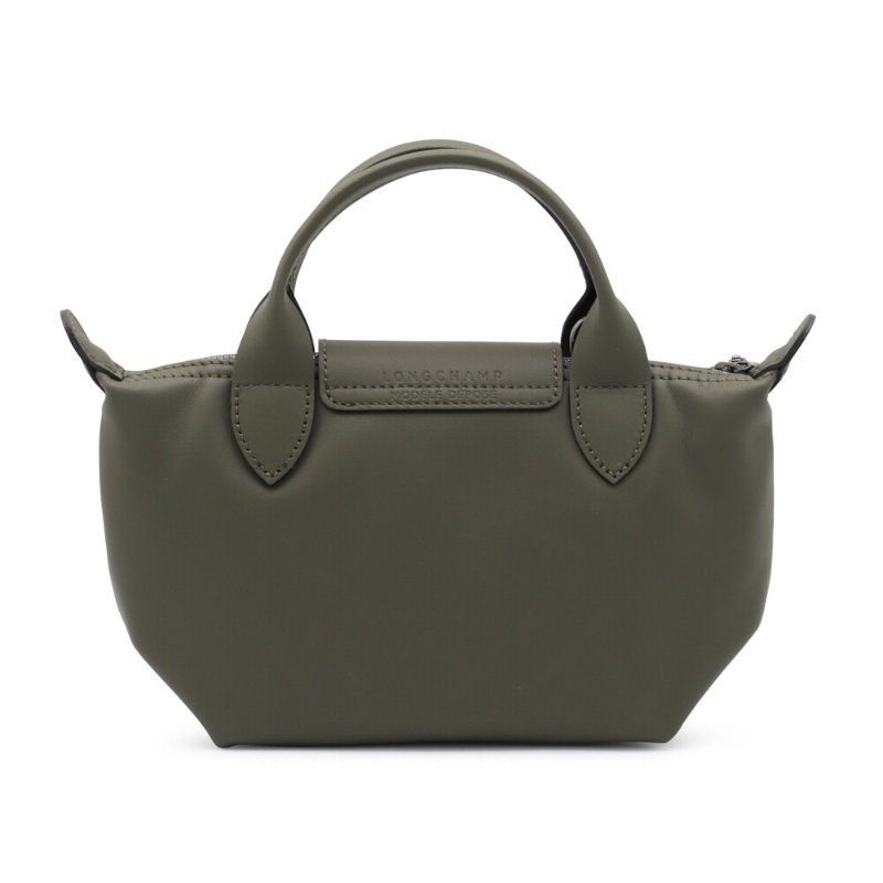 【LONGCHAMP】Le Pliage Xtra XS 牛皮 手提包 肩背包 斜背包 水餃包 冷杉綠色 L1500987549-4