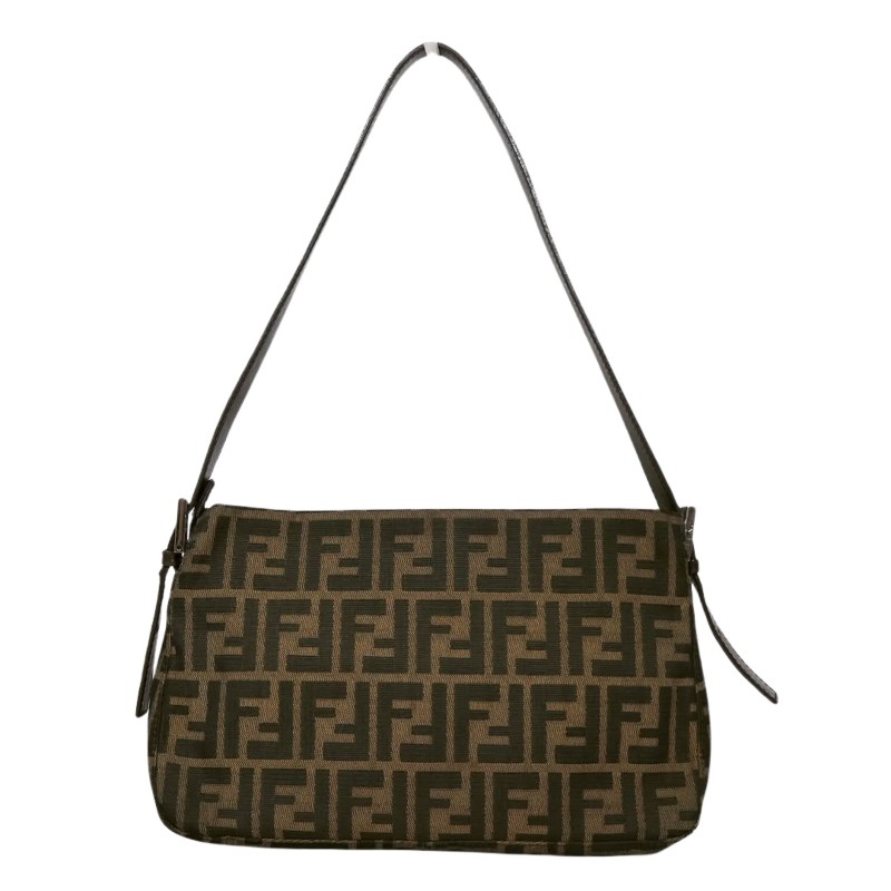 Fendi FF Zucca Mamma Baguette 芬迪老花法棍包 肩背腋下包-1