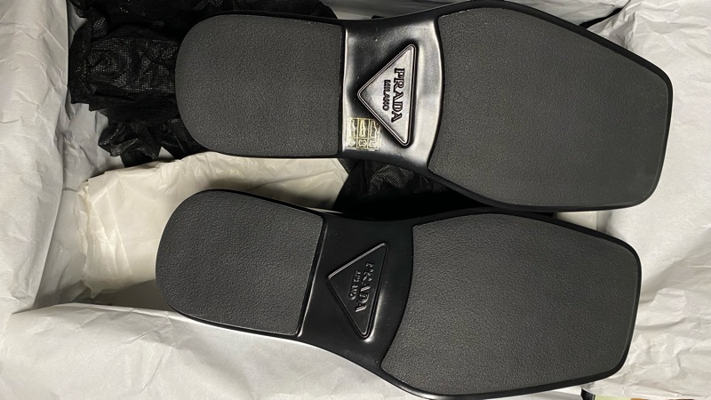 Prada square toe leather chelsea boots 切爾西 方頭 皮鞋 黑色 UK6.5 42-13