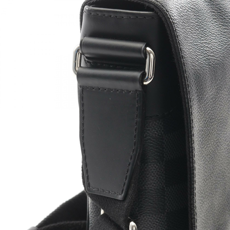 LOUIS VUITTON District PM NM 單肩包 N41028 Damier graphite 黑色 二手男款-6