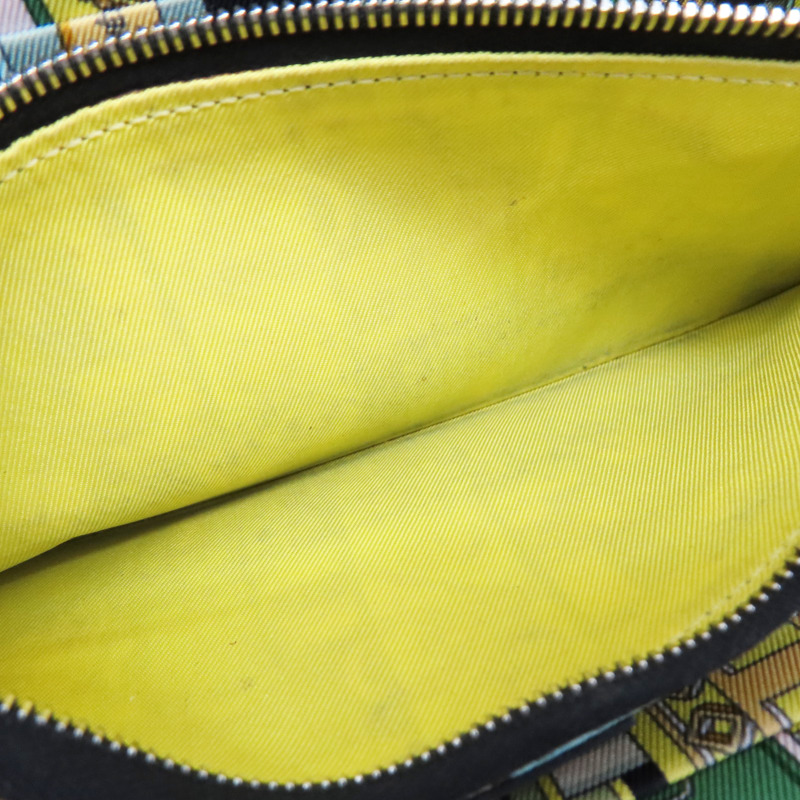 黑色 Epsom牛皮 絲巾 拉鍊長夾 A刻-5