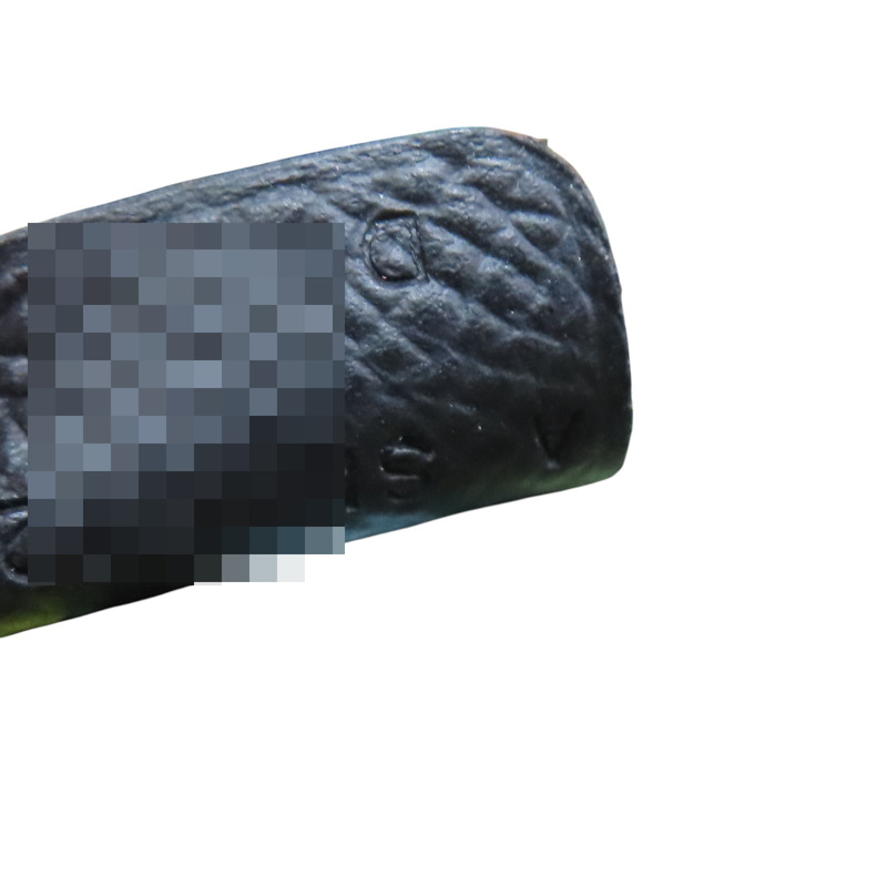 黑色 Epsom牛皮 絲巾 拉鍊長夾 A刻-9