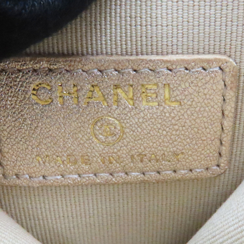 金色皮革 方形掛袋 圓形零錢包-5