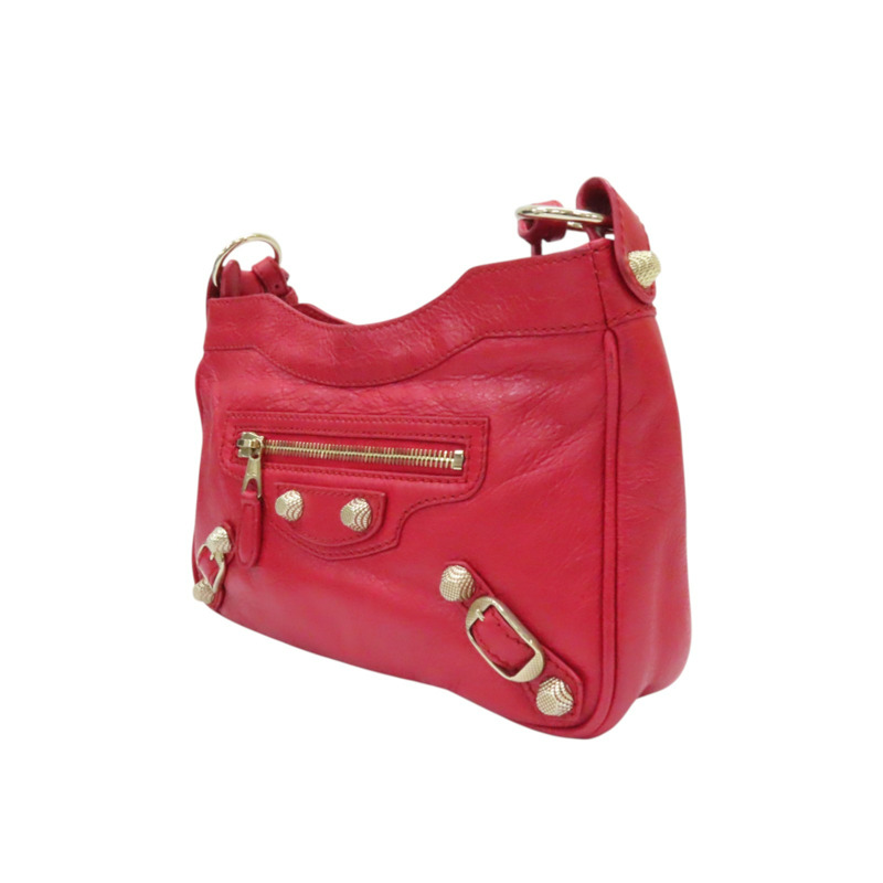 紅色皮革 City Mini 肩背包 519844-2