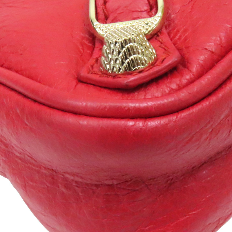 紅色皮革 City Mini 肩背包 519844-10