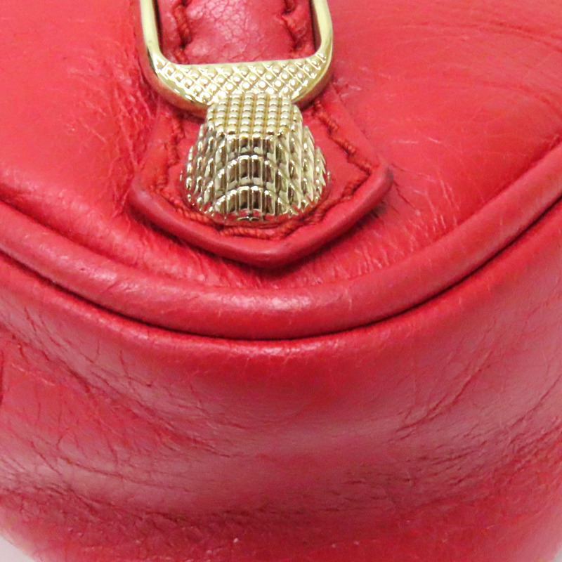 紅色皮革 City Mini 肩背包 519844-11