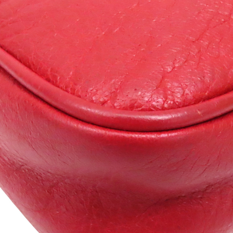 紅色皮革 City Mini 肩背包 519844-12