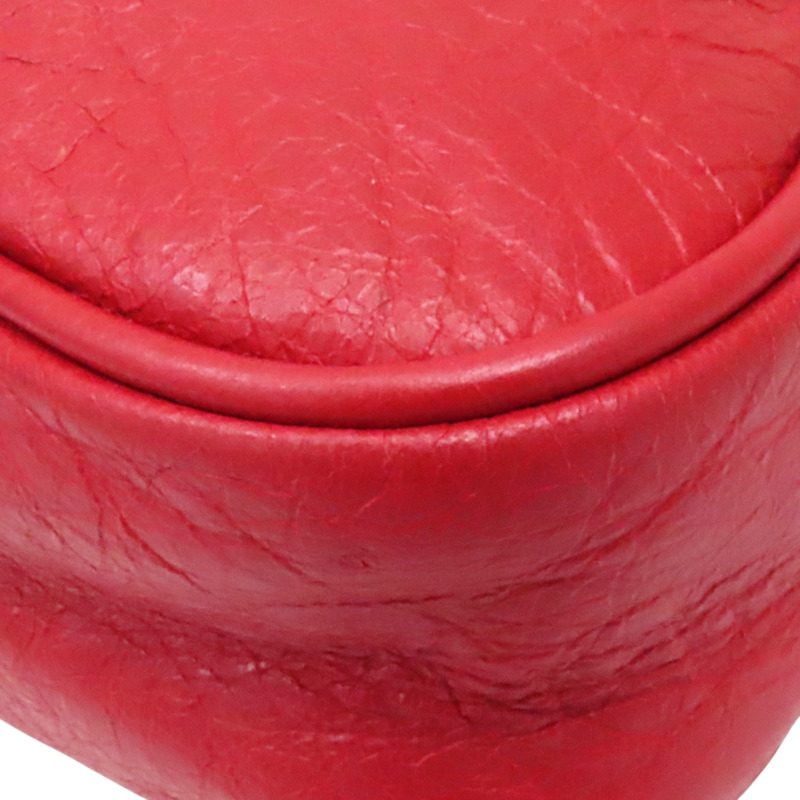 紅色皮革 City Mini 肩背包 519844-13