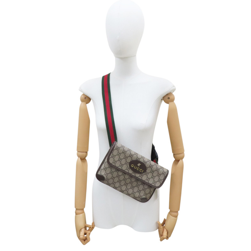 棕色 GG帆布 肩背包【GUCCI 古馳】 131236-7