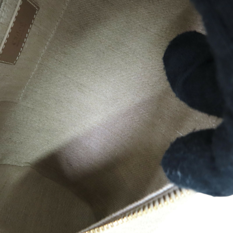 棕色 帆布 圓筒bao 手提肩背包 CHC24AS682L17264-4