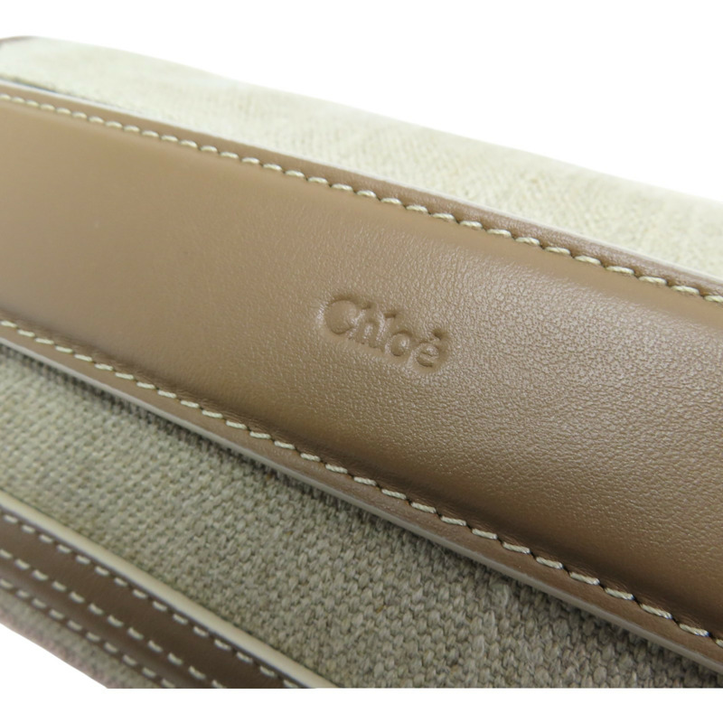 棕色 帆布 圓筒bao 手提肩背包 CHC24AS682L17264-7