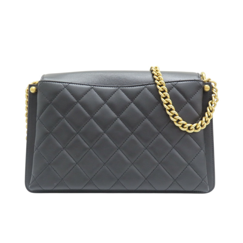 黑色 牛皮 鍊帶 肩背包 無卡-1