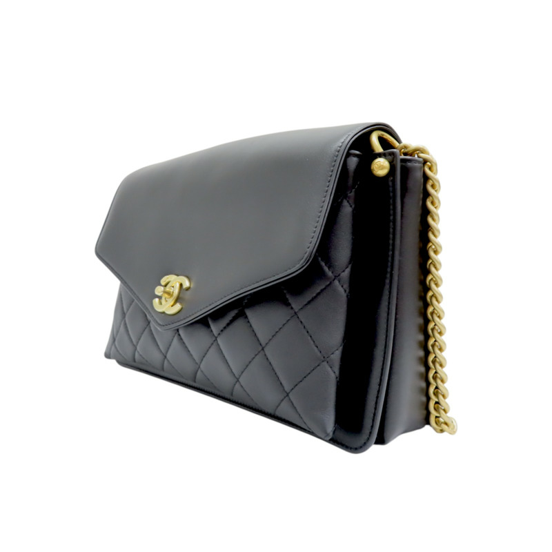 黑色 牛皮 鍊帶 肩背包 無卡-2