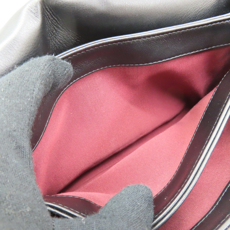 黑色 牛皮 鍊帶 肩背包 無卡-5