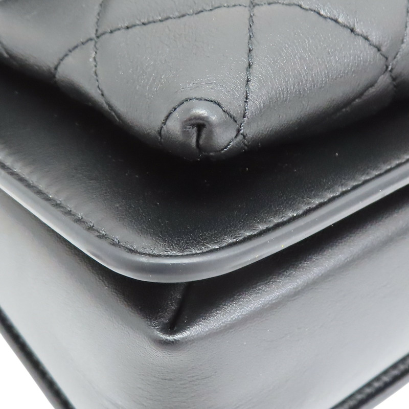 黑色 牛皮 鍊帶 肩背包 無卡-12