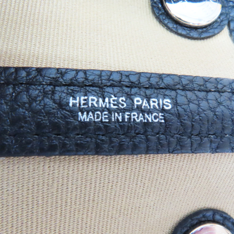 米色 帆布 Garden Party 30 手提包 A刻【HERMES 愛馬仕】-5