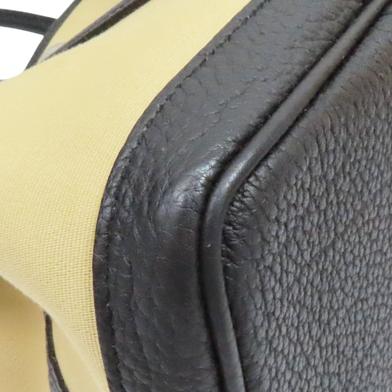 米色 帆布 Garden Party 30 手提包 A刻【HERMES 愛馬仕】-8