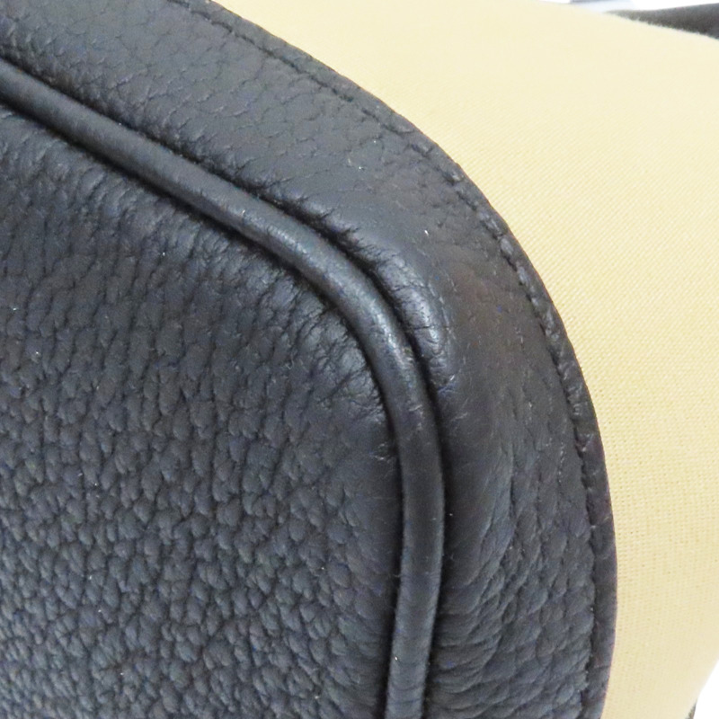 米色 帆布 Garden Party 30 手提包 A刻【HERMES 愛馬仕】-9